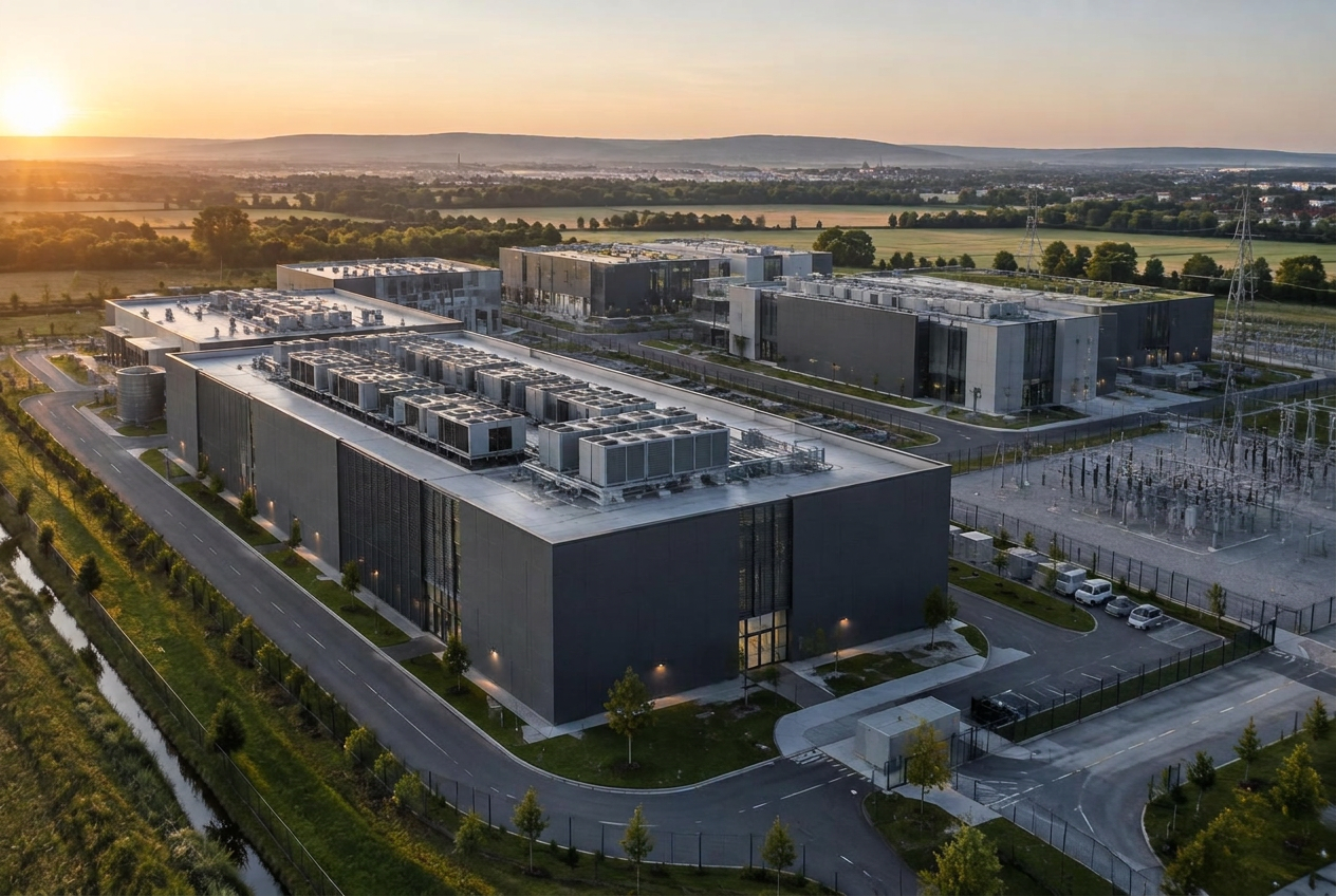 Modern data center campus in Germany