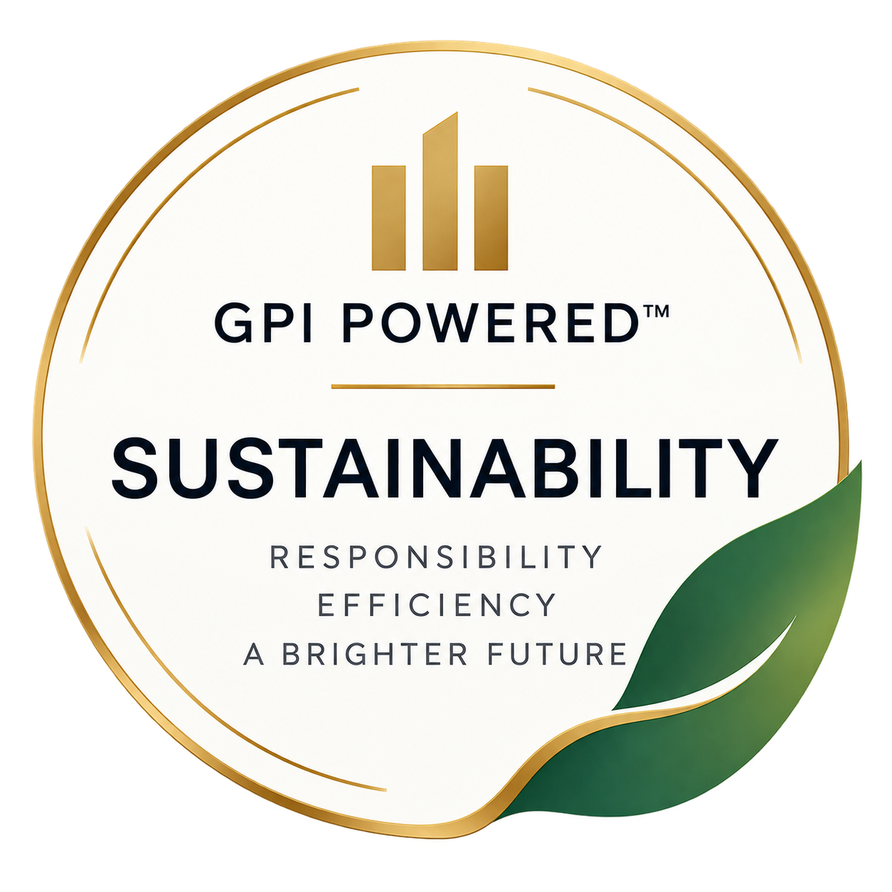 GPI POWERED™ Sustainability seal